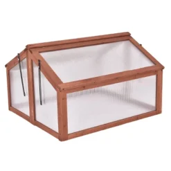 Costway Double Box Garden Wooden Green House Cold Frame Raised Plants Bed Protection -Garden & Outdoors GUEST bcfbf188 ebb2 40c3 8e6a adbe2a445e22