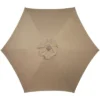 Northlight 7.5ft Outdoor Patio Market Umbrella With Hand Crank, Taupe -Garden & Outdoors GUEST bd370354 4188 4792 b3a3 e29434b7960e