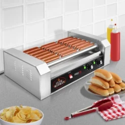 Olde Midway Electric Hot Dog Roller Grill Cooker, Commercial Grade Machine 17 Olde Midway Electric Hot Dog Roller Grill Cooker, Commercial Grade Machine -Garden & Outdoors GUEST be50d501 206d 4bde 871e 099e450ede09