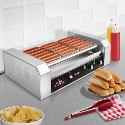 Olde Midway Electric Hot Dog Roller Grill Cooker, Commercial Grade Machine 8 Olde Midway Electric Hot Dog Roller Grill Cooker, Commercial Grade Machine - Image 6