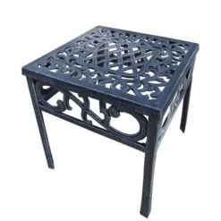 Mississippi 17" Outdoor Cast Aluminum Square Table - Oakland Living -Garden & Outdoors GUEST bea51f45 0fb5 4cd4 8e9e e1ac1a80c3da