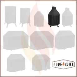 Pure Grill 27-Inch Ceramic Grill Cover For All Large Kamado Charcoal BBQ Grill Brands, Universal Fit Cover - 35" Dia X 45" H -Garden & Outdoors GUEST befabc2e 7dcf 4cb3 a1eb b89d82884e2f
