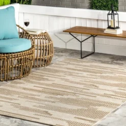 NuLOOM Maddy Abstract Lined Indoor/Outdoor Patio Area Rug 18 NuLOOM Maddy Abstract Lined Indoor/Outdoor Patio Area Rug -Garden & Outdoors GUEST befc0a05 1376 44e9 aefa d8cb1185ed37