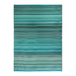 World Rug Gallery Contemporary Stripe Reversible Plastic Outdoor Rugs -Garden & Outdoors GUEST bf12efa2 7ce5 472c b0de a24ffec2c7a4