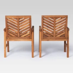 5pc Slatted Chevron Acacia Wood Patio Dining Set - Saracina Home 24 5pc Slatted Chevron Acacia Wood Patio Dining Set - Saracina Home -Garden & Outdoors GUEST c077f985 f50e 4ae9 a70d b89e87555da4