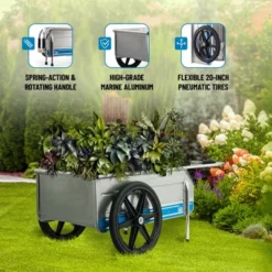 Tipke Manufacturing Company Foldit 2100 Do It All Portable Rust Corrosion Resisting Aluminum Folding Utility Cart, 330 Pound Capacity -Garden & Outdoors GUEST c1707891 7f3e 4096 96a3 e5ddabbeaaa7