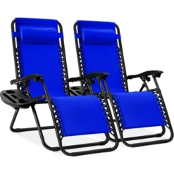 Best Choice Products Set Of 2 Zero Gravity Lounge Chair Recliners For Patio, Pool W/ Cup Holder Tray -Garden & Outdoors GUEST c18f8f78 5a0c 43f5 be60 bc9a240cf782