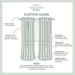 Set Of 2 Canvas Grommet Top Light Filtering Window Curtain Panels - Nicole Miller -Garden & Outdoors GUEST c1d81b43 f4e5 4eb1 a572 9e4addae116c