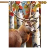 Forest Deer Fall House Flag Autumn Leaves 28" X 40" Briarwood Lane -Garden & Outdoors GUEST c23ca59b a39e 4712 beeb 36cbf188e9d7