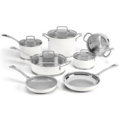 Cuisinart Matte 3qt Stainless Steel Chef's Pan With Cover MW8935-24 - White -Garden & Outdoors GUEST c2c669e2 9e73 4918 b3c1 f3c48c92e186