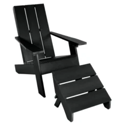 Italica 2pc Modern Adirondack Chair And Folding Ottoman - Highwood -Garden & Outdoors GUEST c2d9eee3 ecee 4ac4 9914 f1a065725843