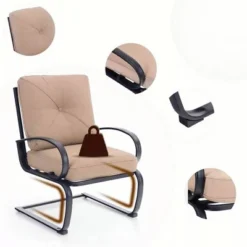 Captiva Designs 2pc Outdoor Arm Chairs With 4" Cushion -Garden & Outdoors GUEST c380d8ae f52b 4f6b 893c a3ea3e7d5789