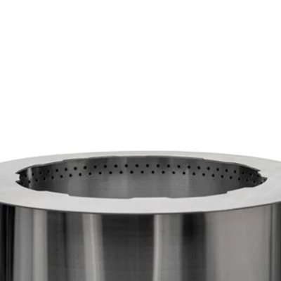 US Stove Company 31-Inch Modern Style Smokeless Round Stainless Steel Wood Burning Portable Fire Pit With Patented Burner & Ash Shovel, Silver 5 US Stove Company 31-Inch Modern Style Smokeless Round Stainless Steel Wood Burning Portable Fire Pit With Patented Burner & Ash Shovel, Silver - Image 3