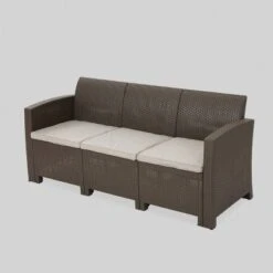 St. Paul Wicker Outdoor Patio Sofa - Christopher Knight Home -Garden & Outdoors GUEST c47d1c15 620c 4f0d 81f8 1eddc4fde0ca