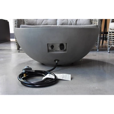 Roca 34" Outdoor Fire Pit Propane Table Backyard Patio Heater - Elementi 5 Roca 34" Outdoor Fire Pit Propane Table Backyard Patio Heater - Elementi - Image 3