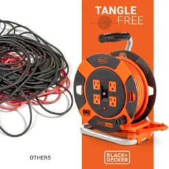Black & Decker BLACK+DECKER 50' Cord Reel 14AWG 4 Outlets 12 Black & Decker BLACK+DECKER 50' Cord Reel 14AWG 4 Outlets -Garden & Outdoors GUEST c726cff9 f090 45f4 8576 4198b95c6720