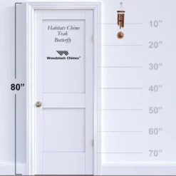 Woodstock Wind Chimes Signature Collection, Woodstock Habitats Chime, Teak 17'' Butterfly Wind Chime HCTB -Garden & Outdoors GUEST c8d1d879 7418 422f bc8e 5d3fba0b31b7