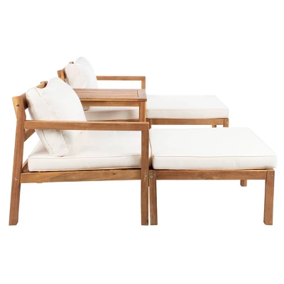 Pratia 5pc Outdoor Set - Natural/Beige - Safavieh 5 Pratia 5pc Outdoor Set - Natural/Beige - Safavieh - Image 3