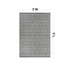 World Rug Gallery Contemporary Geometric Reversible Plastic Outdoor Rugs -Garden & Outdoors GUEST c9d10a74 7236 4b84 80c3 6ced2002180b