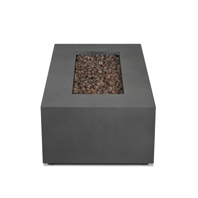 Aegean Small Rectangle Fire Table With NG Conversion Weather Slate - Real Flame 5 Aegean Small Rectangle Fire Table With NG Conversion Weather Slate - Real Flame - Image 3