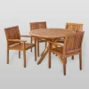 Karen 5pc Acacia Dining Set - Teak - Christopher Knight Home 2 Karen 5pc Acacia Dining Set - Teak - Christopher Knight Home -Garden & Outdoors GUEST ca5c2d69 fb1c 48f5 99d3 8a5d7197d802