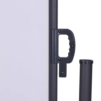 118" X 63" Retractable Outdoor Patio Balcony Deck Side Awning White - Captiva Designs 5 118" X 63" Retractable Outdoor Patio Balcony Deck Side Awning White - Captiva Designs - Image 3