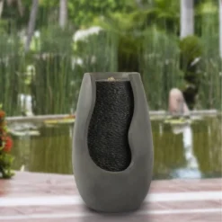 Nature Spring Concrete Pot Outdoor Water Fountain -Garden & Outdoors GUEST ccd1763d b049 424f a147 06271b38a5fb