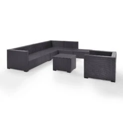 Biscayne 6pc Outdoor Wicker Sectional Set - Mist - Crosley -Garden & Outdoors GUEST ccf782ea 1727 4a5a a875 4554b588905d