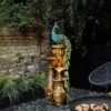 LuxenHome Peacock And Urns Resin Outdoor Fountain With LED Lights -Garden & Outdoors GUEST ceb45e31 25ad 4021 98ee 168230f65825