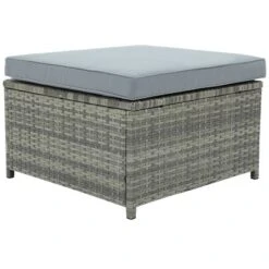 4pc Outdoor Wicker Conversation Sectional Set With Cushions - Gray - GODEER 34 4pc Outdoor Wicker Conversation Sectional Set With Cushions - Gray - GODEER -Garden & Outdoors GUEST cf8d11a1 a6ee 40eb a828 c1ecc41bb520