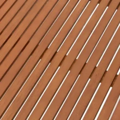 Stamford 2pc Eucalyptus Wood Outdoor Bench With Coffee Table - Natural - Alaterre Furniture -Garden & Outdoors GUEST d1236e84 517a 4d3a 956f 3302fb70e4b1