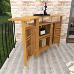 Patio Bar Table Teak - Olivia & May 27 Patio Bar Table Teak - Olivia & May -Garden & Outdoors GUEST d15bcbfe 2cc4 423a a4fa dc7d4ea1a6d4