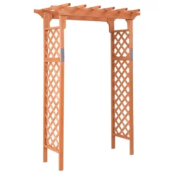 Costway Arbor Over 7FT High Wooden Garden Arch Trellis Pergola Outdoor Patio Plant -Garden & Outdoors GUEST d23737fa 3798 4dc3 8d5e 8efef9812de3