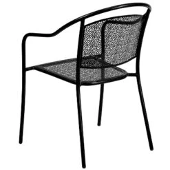 Flash Furniture Commercial Grade Indoor-Outdoor Steel Patio Arm Chair With Round Back -Garden & Outdoors GUEST d389bcc3 9ea9 41e5 9a1d 592e6282260f