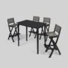 Polaris 5pc Wood And Wicker 45" Rectangular Bar Set Dark Gray - Christopher Knight Home -Garden & Outdoors GUEST d3b73913 dfff 4e82 a346 8d63d4b55547