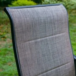 7pc Outdoor Dining Set With Padded Swivel Chairs & Metal Rectangle Table With Umbrella Hole - Gray - Captiva Hole -Garden & Outdoors GUEST d5c7d113 b9f2 413b 9f4e 9e3f708dc953