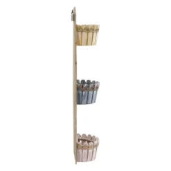 35" X 10" Wooden Rectangle Triple Wall Planter - Nearly Natural -Garden & Outdoors GUEST d61c8032 395b 414e 875f 206ff6087da4