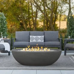 Riverside Large Oval Fire Bowl - Shale - Real Flame 9 Riverside Large Oval Fire Bowl - Shale - Real Flame -Garden & Outdoors GUEST d76e46a8 5fd1 4839 805f 22899a364b55