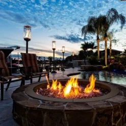 Costway 36 Inch Round Steel Fire Pit Ring Liner DIY Wood Burning Insert -Garden & Outdoors GUEST d90b74c6 904c 440d 98fd dd5ec1d1efb8