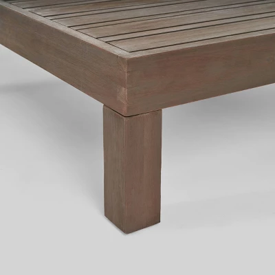 Oana 3pc Acacia Modular Loveseat And Table Set - Gray/Dark Gray - Christopher Knight Home 7 Oana 3pc Acacia Modular Loveseat And Table Set - Gray/Dark Gray - Christopher Knight Home - Image 5