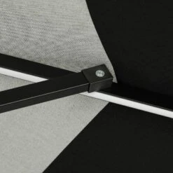 9' X 9' Mirage II Fiesta Market Patio Umbrella With Solar LED Tube Lights Black/White - Island Umbrella 21 9' X 9' Mirage II Fiesta Market Patio Umbrella With Solar LED Tube Lights Black/White - Island Umbrella -Garden & Outdoors GUEST da362203 3c40 43b3 ab00 df52530f7ae2