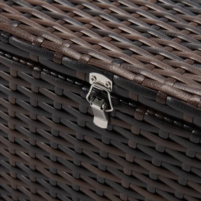 6pc Wicker Outdoor Conversation Set - Orange - EDYO LIVING 17 6pc Wicker Outdoor Conversation Set - Orange - EDYO LIVING - Image 15