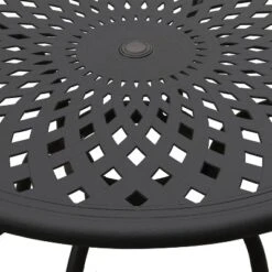 5pc Patio Dining Set With 48" Modern Ornate Outdoor Mesh Aluminum Round Table & Modern Chairs - Black - Oakland Living 8 5pc Patio Dining Set With 48" Modern Ornate Outdoor Mesh Aluminum Round Table & Modern Chairs - Black - Oakland Living -Garden & Outdoors GUEST db6aaeb1 3b54 4af6 a3e1 447090144544