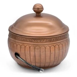 La Jolla Copper Finish Hose Pot With Lid - Good Directions -Garden & Outdoors GUEST db93bede fa6a 4703 917f 3726e79a0902
