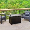 Kinger Home Propane Fire Pit Table 42-inch, 50,000 BTU CSA Certified, Rattan Wricker Aluminum Frame, Accessories Included -Garden & Outdoors GUEST dc88539c a2db 4b7f 982d 361392b5b79c