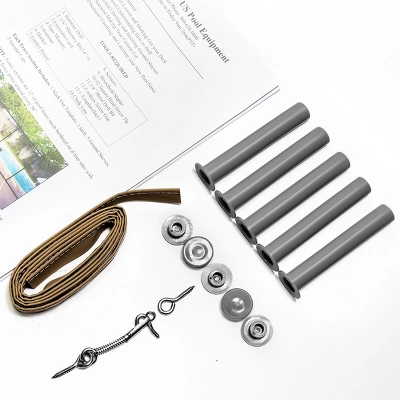 XtremepowerUS 4' X 12' Ft Pool Fence See-Thru 5-Section Pool Fence Long Removable Fence Barrier Pool Mesh Fence, Beige 6 XtremepowerUS 4' X 12' Ft Pool Fence See-Thru 5-Section Pool Fence Long Removable Fence Barrier Pool Mesh Fence, Beige - Image 4