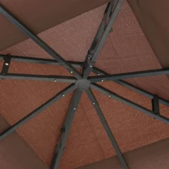 Outsunny 10'x10' Outdoor Gazebo, Double Tiered Canopy Tent With Mosquito Netting, And Steel Frame For Patio, Backyards And Parties, Coffee -Garden & Outdoors GUEST ddf4f88a 781e 4c5a b7a6 0c4ea2bb7cd1