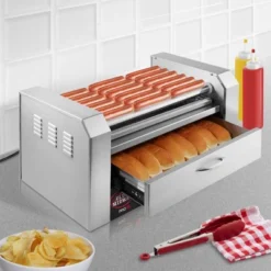 Olde Midway Electric Hot Dog Roller Grill Machine With Bun Warmer, Commercial Grade -Garden & Outdoors GUEST dfbaacdf 81a3 4bdd be3f 3c2462e43d1d