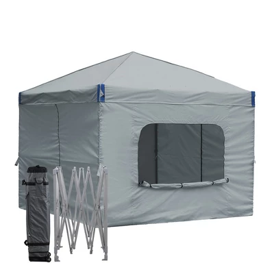 Aoodor 10' X 10' Pop Up Canopy Tent With Removable Mesh Window Sidewalls, Portable Instant Shade Canopy With Roller Bag 10 Aoodor 10' X 10' Pop Up Canopy Tent With Removable Mesh Window Sidewalls, Portable Instant Shade Canopy With Roller Bag - Image 8
