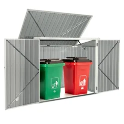 Costway 6x3FT Horizontal Storage Shed 68 Cubic Feet For Garbage Cans Tools Accessories -Garden & Outdoors GUEST e0a1c66f 61b2 4e83 a4af 5399679dc07a